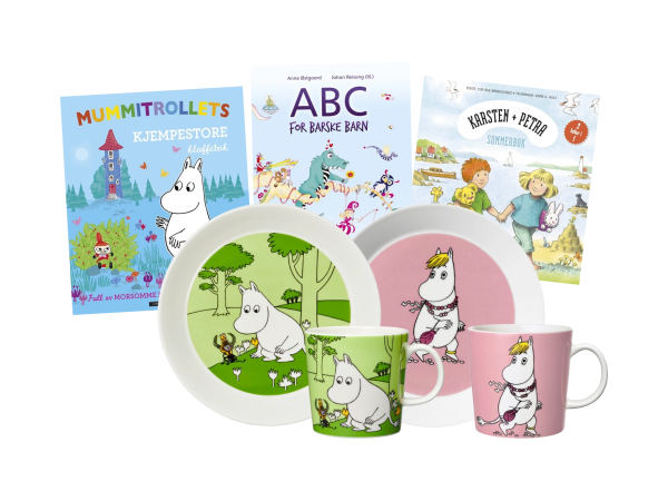 3 barnebøker og Mummi gavesett