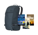 Bergans Hugger 25L og krimbøker