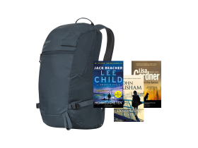 Bergans Hugger 25L og 3 krimbøker