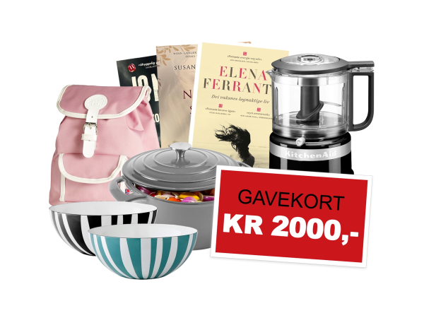 Gavekort på 2000 kr fra Bokklubben Nye Bøker