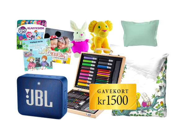 Gavekort på 1500 kr til barneprodukter