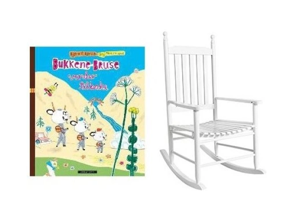 Gyngestol og valgfri barnebok
