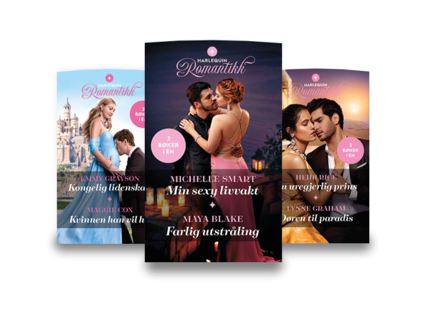3 dobbeltbøker fra bokserien Romantikk