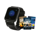 Fit Watch treningsklokke og 3 krimbøker