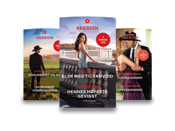 3 dobbeltbøker fra bokserien Passion