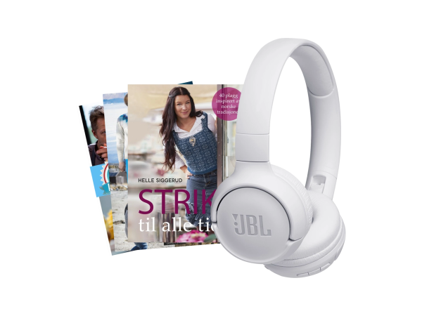 Strikkepakke med JBL hodetelefoner