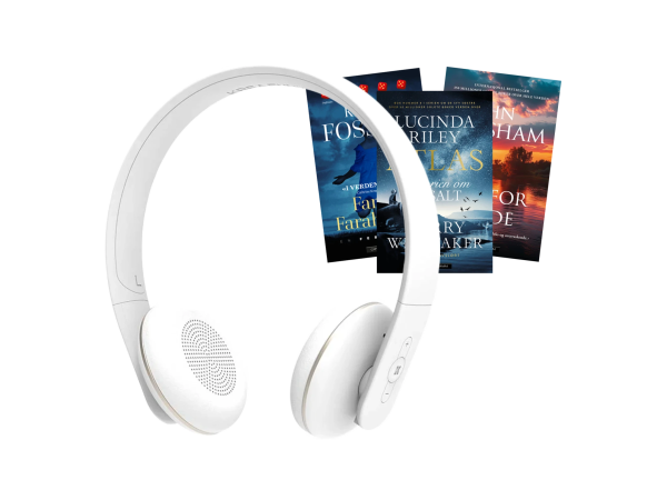 Kreafunk aHEAD 2 hodetelefoner og 3 bøker